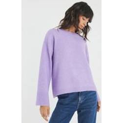 River Island Womens Purple Knitted Crew Neck Jumper