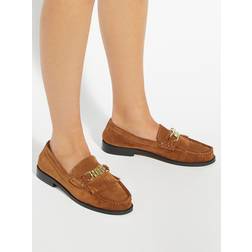 Dune London Granules Suede Loafers - Brown