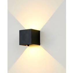 LEDlife Cubic 6W Sløjfbar Væglampe Sort IP65 Vægarmatur