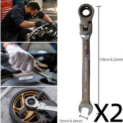 Temu Live Head Ratchet Wrench 180° Rotatable Spärrnyckel