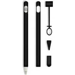 INF 4-Delat Silikonskyddsfodral Apple Pencil Svart