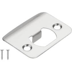 Uxcell Door Strike Plate 2-1/4x1-3/4 Round Corner Lip Latch