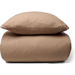 Nordstrand Home Stonewashed Dobbelt Sengetøj 200x220 cm Dynebetræk Brun