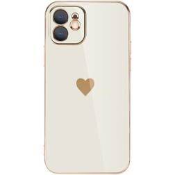 Geni-Store Solid Plating Lens Protection Phone Case