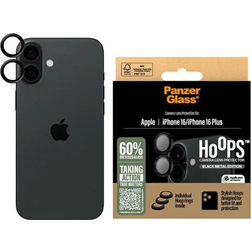 PanzerGlass Hoops Lens Protector for iPhone 16/16 Plus Black