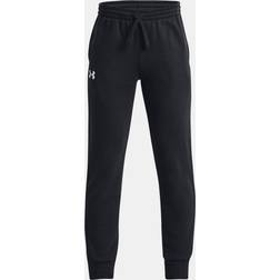 Under Armour Boy's Rival Fleece Joggers - Black/White (1379787)
