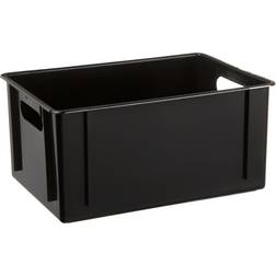 Plast1 Brick Black Storage Box 11L
