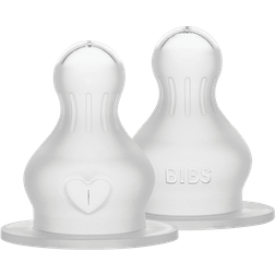 Bibs Rund Silicone Medium Flow 2-pack