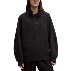 Lululemon Scuba Oversized Funnel-Neck Half Zip Long - Black