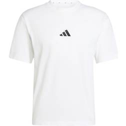 adidas Essentials Small Logo Single Jersey Tee - Vit