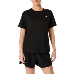 Asics Core Ss Top Womenmen Performance - Black