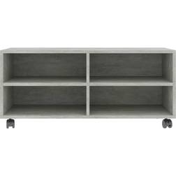 vidaXL 800184 Concrete Gray TV Bench 90x35cm