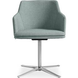Skovby SM55 Grey/Polished Armchair 78cm