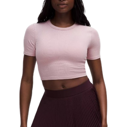 Lululemon Hold Tight Crop-T-Shirt Mink Berry
