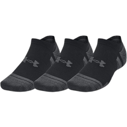 Under Armour Performance Tech No Show Socks 3-pack Unisex - Black/Jet Grey