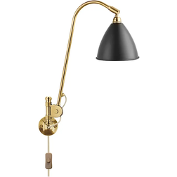 GUBI Bestlite BL6 Brass/Charcoal Black Wall light ∅ 16cm