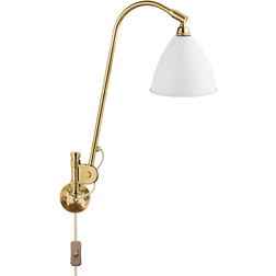 GUBI Bestlite BL6 Brass/Matt White Wall light ∅ 16cm
