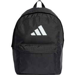 adidas Classic 3 Bar Logo Backpack - Black/White
