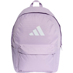 adidas Classic 3 Bar Logo Backpack - Powder Plum/White