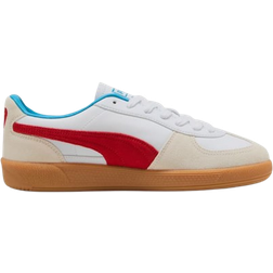 Puma Palermo Leather Sneakers Unisex - White/Red