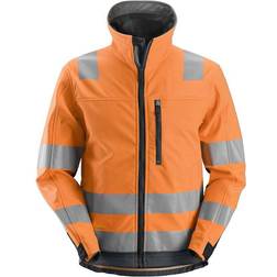 Snickers Workwear 1330 AllroundWork Hi-Vis Shell Jacket - Orange/Steel Grey