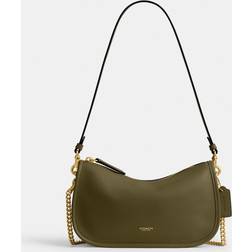 Coach Waverly Leather Shoulder Bag - Black