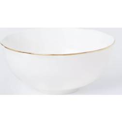 John Lewis Fleur Gold Rim Fine China Cereal 15cm White Breakfast Bowl