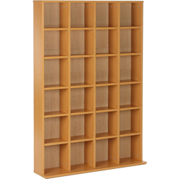 Homcom 456 CD/ 336 DVD Beech Wood Book Shelf 130.5cm