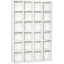 Homcom 456 CD/ 336 DVD White Book Shelf 130.5cm