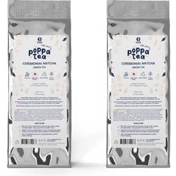 Poppatea Matcha Tea with Chai Ceremonial 2 x 50g Refill Pouch 50g
