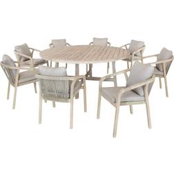 Kettler Cora 8-Seater Round Garden Table Patio Dining Set