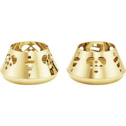 Georg Jensen 2025 Värmeljusstake 2-Pack Guldpläterat Rostfritt Stål Ljusstake 2st