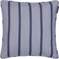 Lexington Classic Striped Organic Cotton Twill Kuddfodral 50x50 cm Vit Kuddöverdrag Blå, Vit