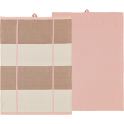 Södahl Viskestykke Blocks 2 Stk Rosa 50x70 cm x 70 Kökshandduk Rosa (70x50cm)