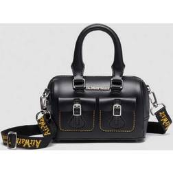 Dr. Martens Mini Top Handle Leather Bag with Contrast Stitch - Black