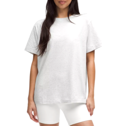 Lululemon All Yours Organic Cotton Crewneck T-shirt - Heathered Core Ultra Light Grey