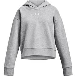 Under Armour Sweatshirt Med Huva UA Rival Fleece Crop Hoodie - GRY