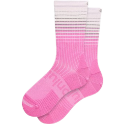 Lululemon Unisex Power Stride Crew Socks Reflective Grid - Blissful Pink/Racer Pink