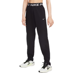Nike Older Kid's Pro Fleece Dri-FIT Joggers - Black/Black/Black/White (HV0289-011)