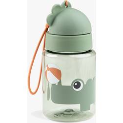 Done by Deer Straw Bottle Playground Grøn 280 ml