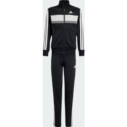 adidas Träningsset J 3S Tiberio Träningsställ - Black/White/Grey Two