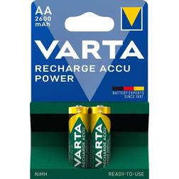 Varta Recharge Accu Power AA 2600mAh Compatible 2-pack Green/Gold