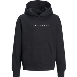 Jack & Jones Junior Logo Hoodie - Black/Black
