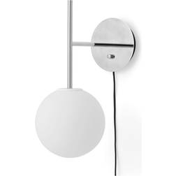 Audo Copenhagen Tr Bulb Suspended Vägglampa Polished Steel Grå Väggarmatur