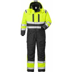 Fristads Kansas High Vis Airtech Class 3 8015 GTT Winter Coverall - High vis Yellow/Black