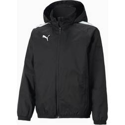 Puma Youth TeamLiga All-Weather Football Jacket - Black/Black (657246-03)