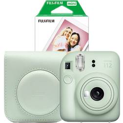 Fujifilm Instax Mini 12 Green with Case and Photo Paper 20 Sheets