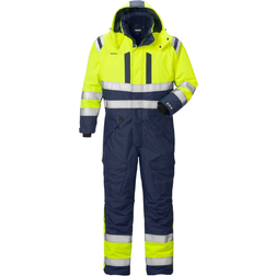 Fristads Kansas High Vis Airtech Class 3 8015 GTT Winter Coverall - High vis Yellow/Navy