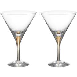 Orrefors Intermezzo Martiniglas guld 25cl 2-pack Cocktailglas 25cl 2st