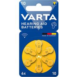 Varta Hearing Aid Batteries PR70 6pcs Yellow